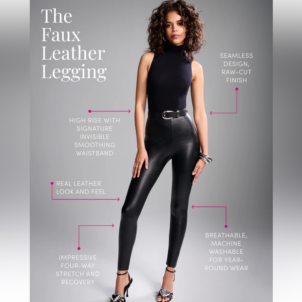 commando Faux Leather XL Black Leggings‎ - Picture 6 of 10
